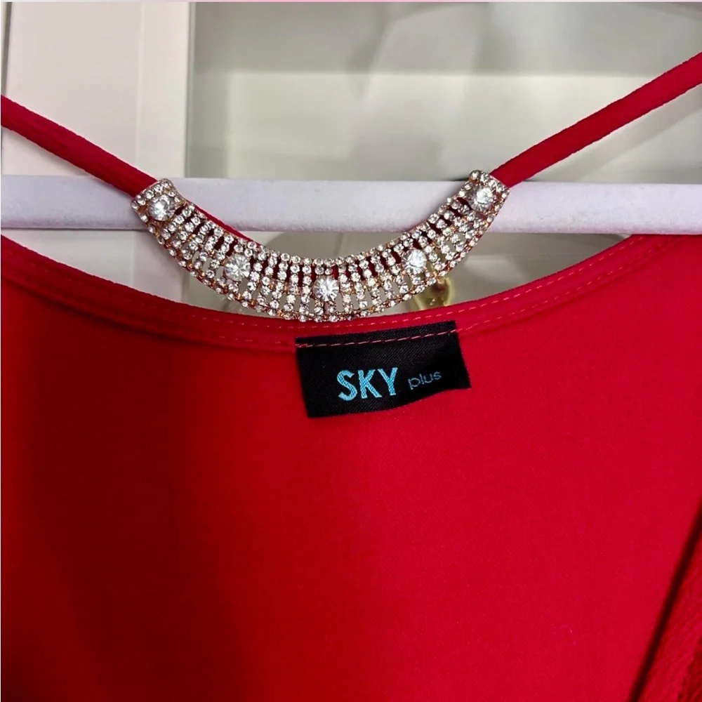 RED BODYCON DRESS - Picture 4 of 4